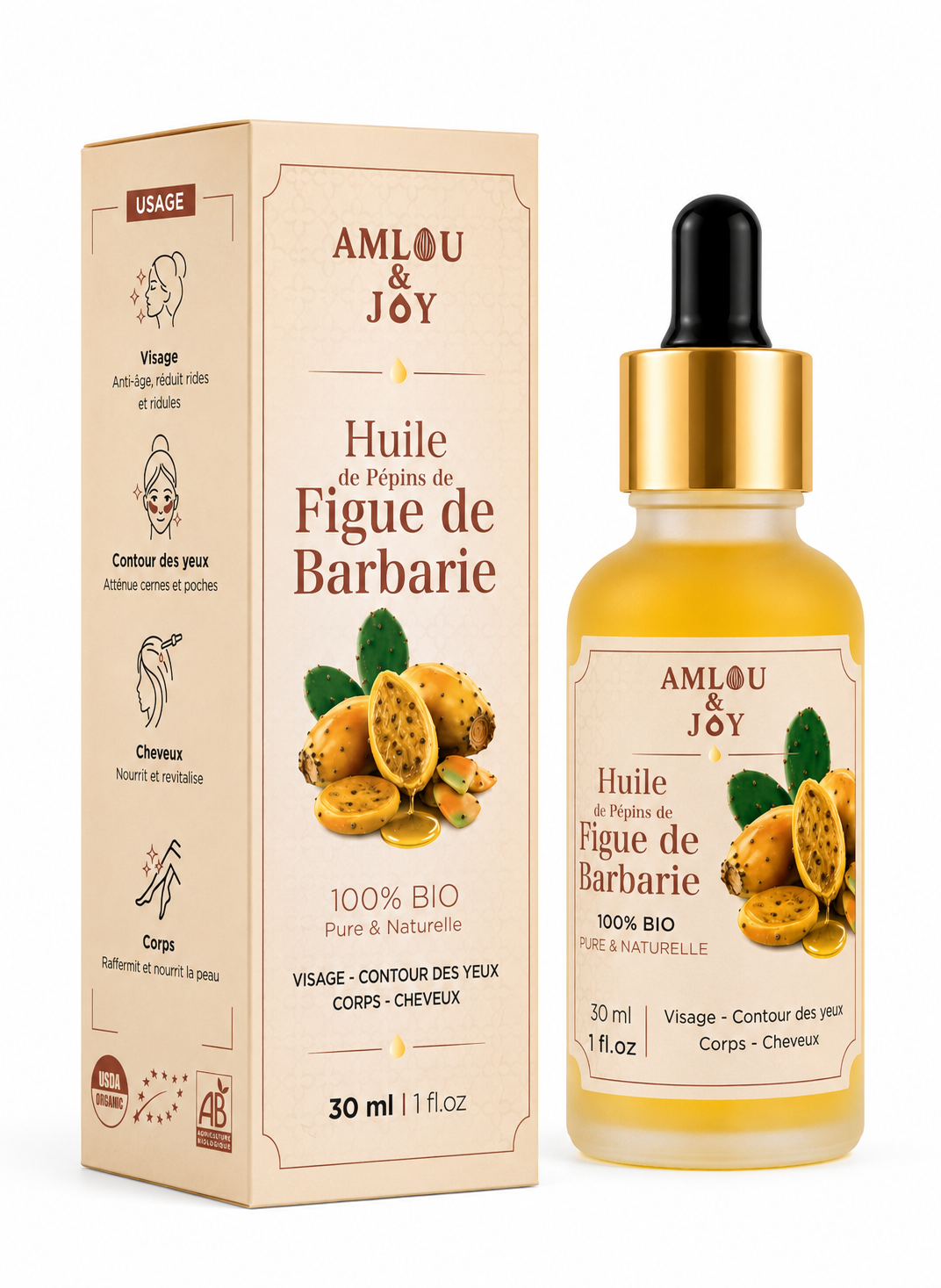 Reines Kaktusfeigenkernöl – Amlou & Joy
