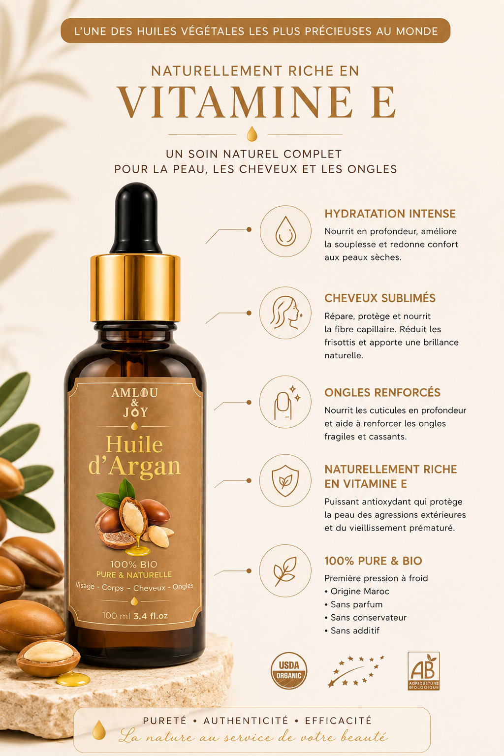 Olio di Argan Puro - Amlou and Joy