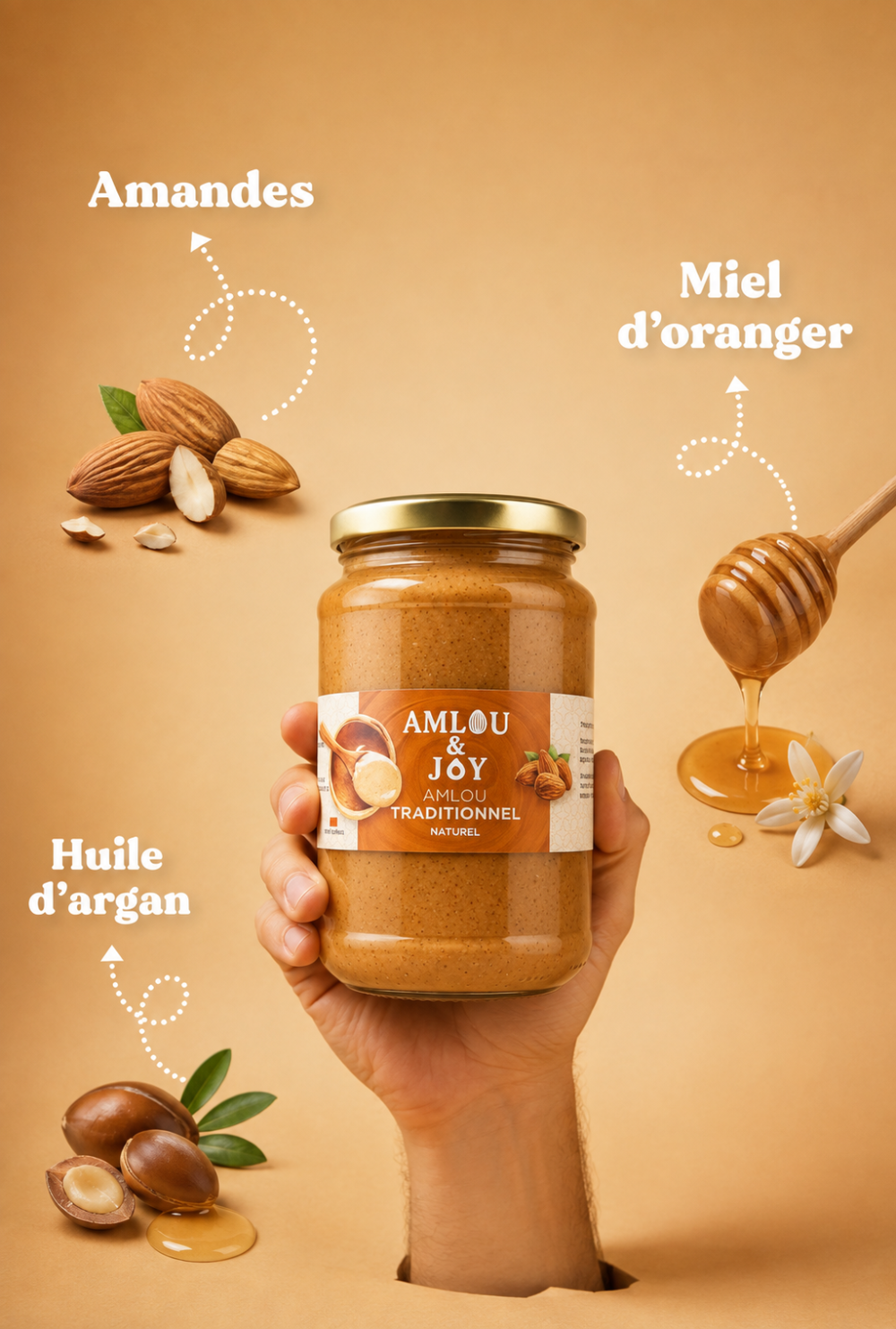 Amlou Tradizionale alle Mandorle - Amlou and Joy
